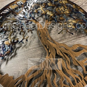 Large Metal Wall Art Tree of Life - Etsy