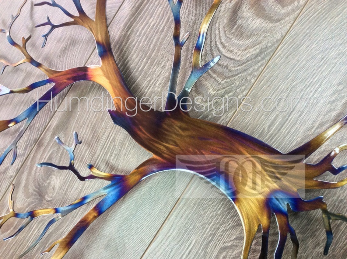 Heated Maple Tree Wall Art Wall Decor Metal Art Etsy