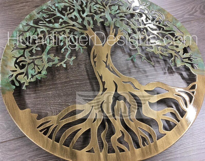 Zen Garden Tree of Life Metal Wall Art Bronze | Etsy