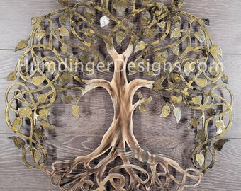 Infinity Tree - Traditional - Sizes up to 45 inches - Metal Wall Art - Indoor - Outdoor - Tree of Life - Extra Large - Humdinger Designs