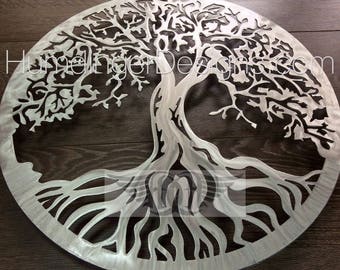 Zen Garden - Garden Decor - Outdoor Wall Art - Tree of Life Wall Decor - Extra Large - Humdinger Designs