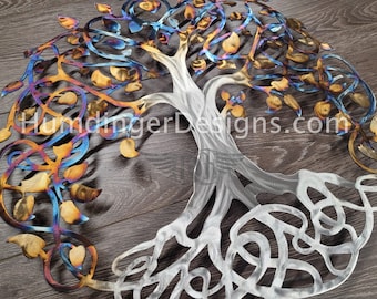 Árbol de la Vida Infinito de Acero Inoxidable Calentado del 11.º Aniversario