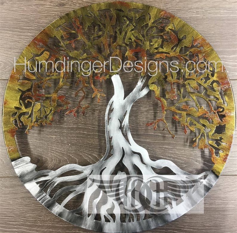 XXL Wall Sculpture Tree of Life Metal Wall Decor Etsy