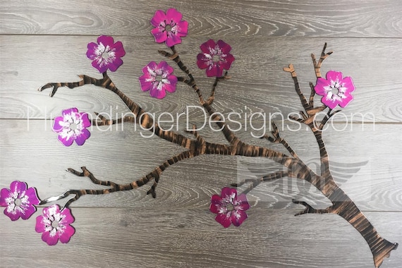 Cherry Blossom Branch Metal Wall Art Free - Cherry Blossom Metal Wall Decor Cherry Blossom Branch Metal Wall Art Free - Cherry Blossom Metal Wall Decor