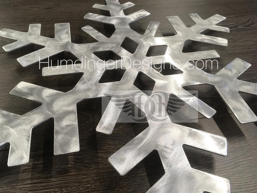 Snowflake Metal Wall Art Wall Decor Cabin Decor Aluminum Outdoor Large