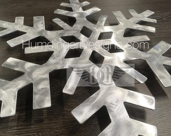 Aluminum Snowflake Metal Wall Art: Cabin Decor by Humdinger Designs