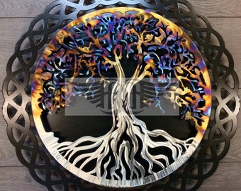 11th Anniversary Heated Stainless Steel Tree Of Life