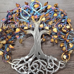 Levensboom wanddecoratie metalen wandsculptuur