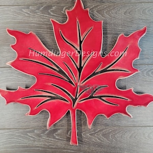 Maple Leaf - Metallwandkunst - Aluminium - Outdoor - Indoor - Made in Canada - Humdinger Designs