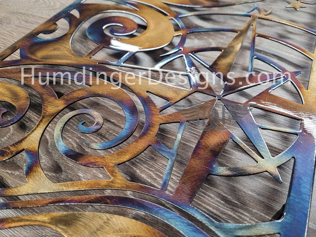 Wayfinder - Heated Steel - Metal Wall Art - Inspirational - Unique ...