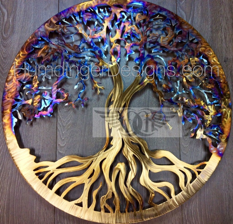 Metal Wall Art Stainless Steel Tree Of Life Decor 11th Anniversary