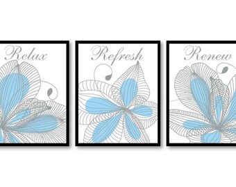 Bathroom wall art | Etsy