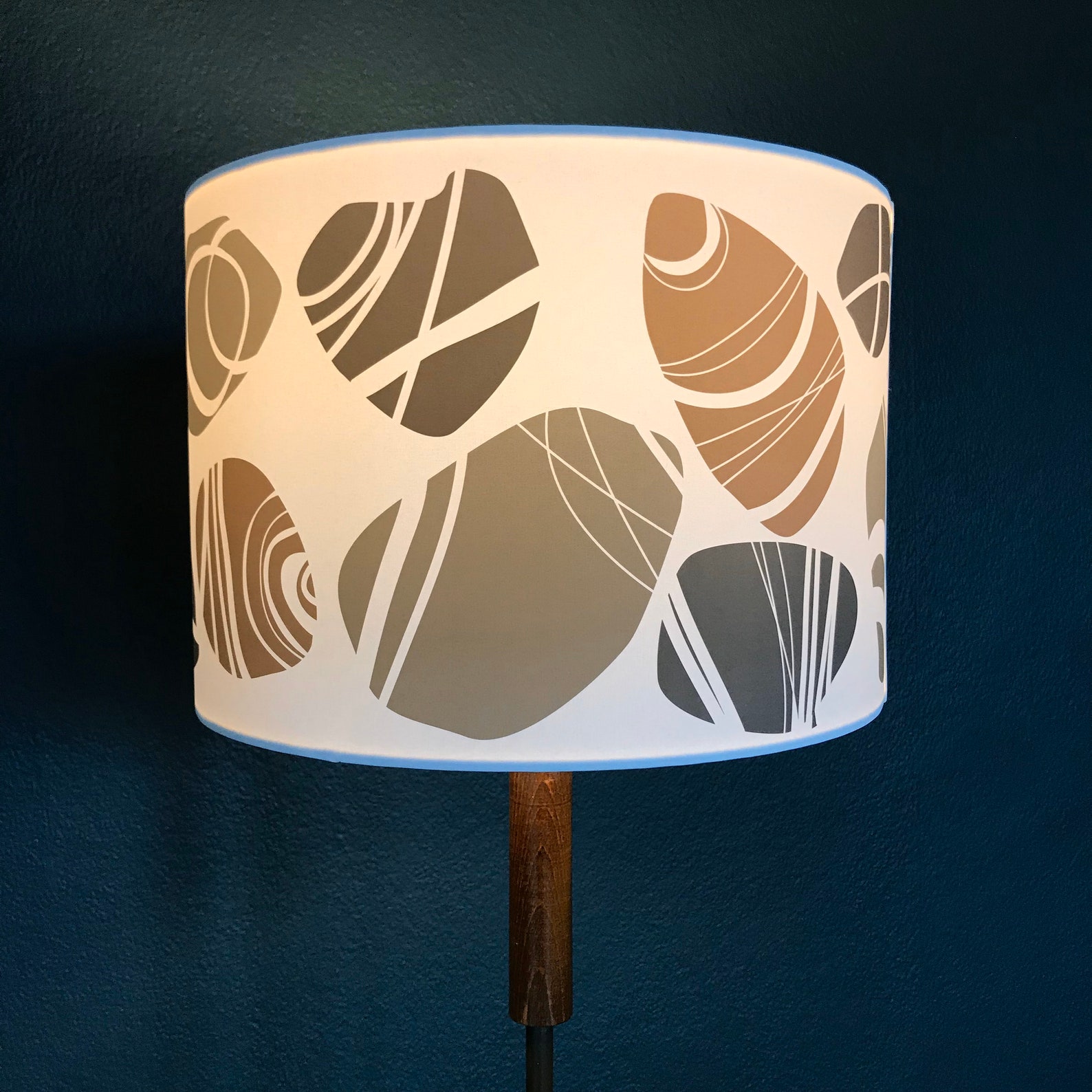 Pebble lamp shade contemporary modern white lampshade for Etsy