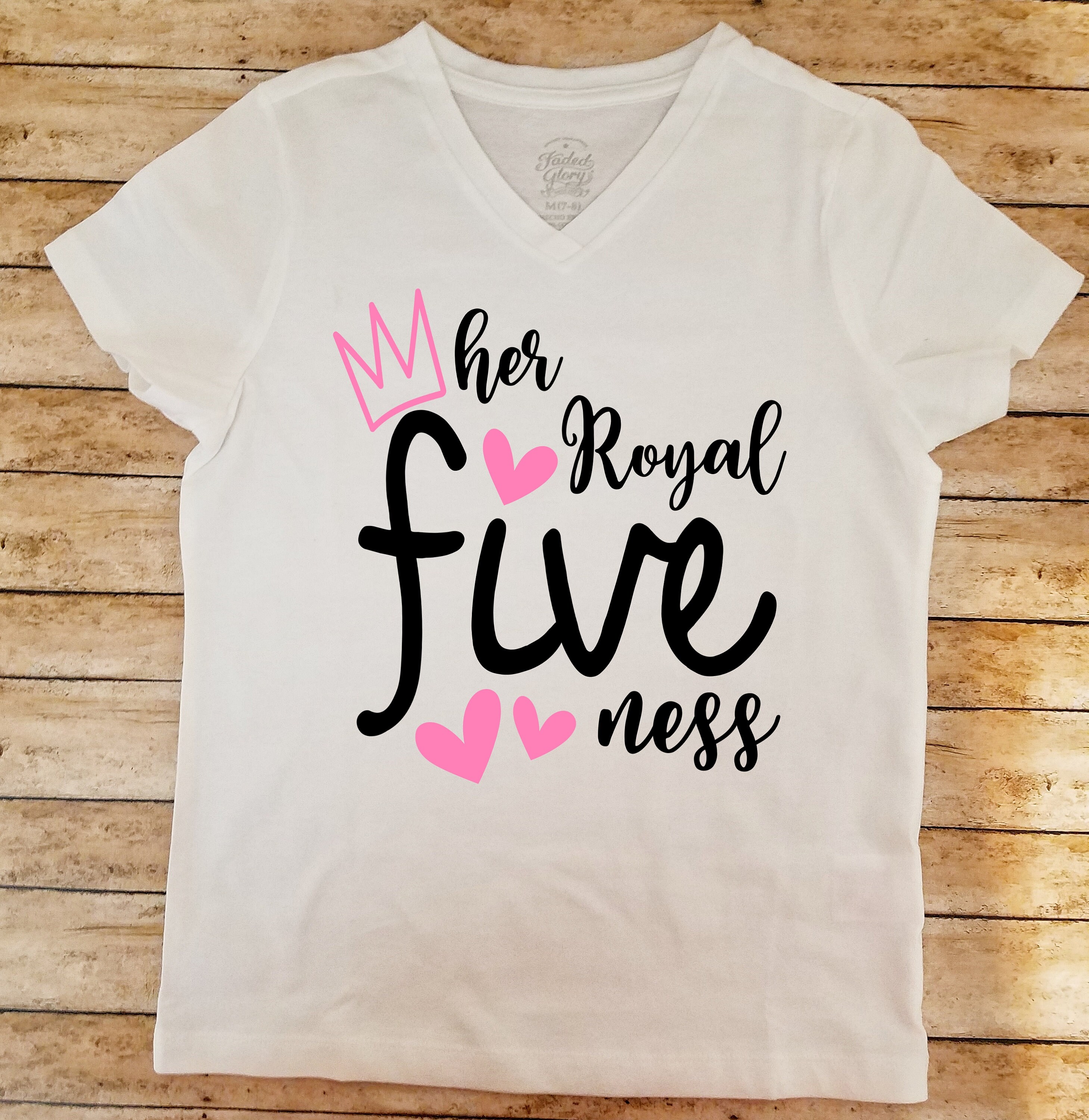 5 year old birthday shirt girl