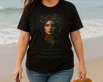 Medusa Two Faces T-Shirt, Greek Mythology, Feminist Tee