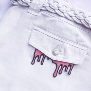 Pink Horror Blood Drip | Embroidered Patch
