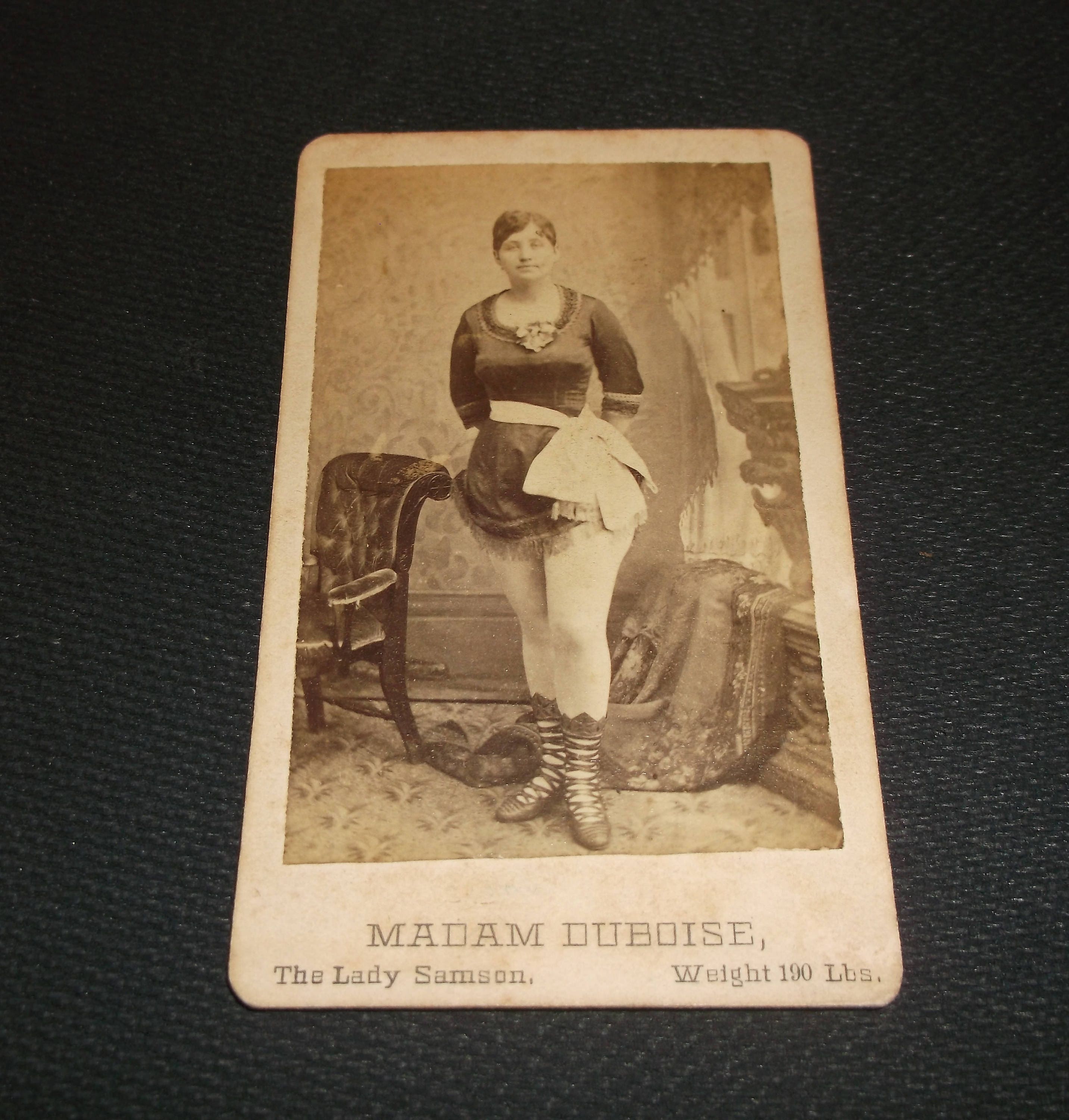 Barnum Circus Sideshow Freak Madam Duboise The Lady Samson Etsy - 2865x3000 - jpeg Circus Sideshow Freaks Vintage Photo Album