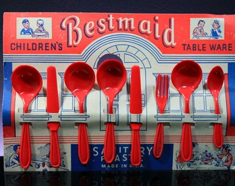Bestmaid Children’s Tableware Vintage 1950’s Kitchen Playset