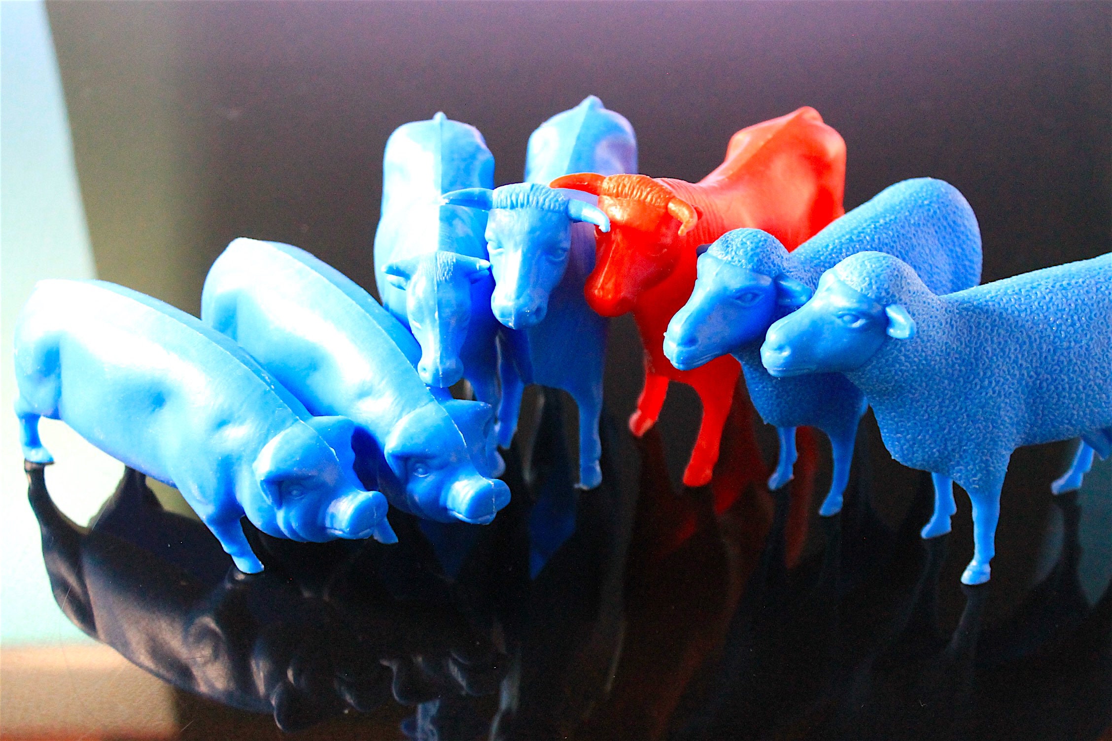 Ajax Hollow Belly Farm Animals Vintage Soft Plastic Farm Toys - Etsy