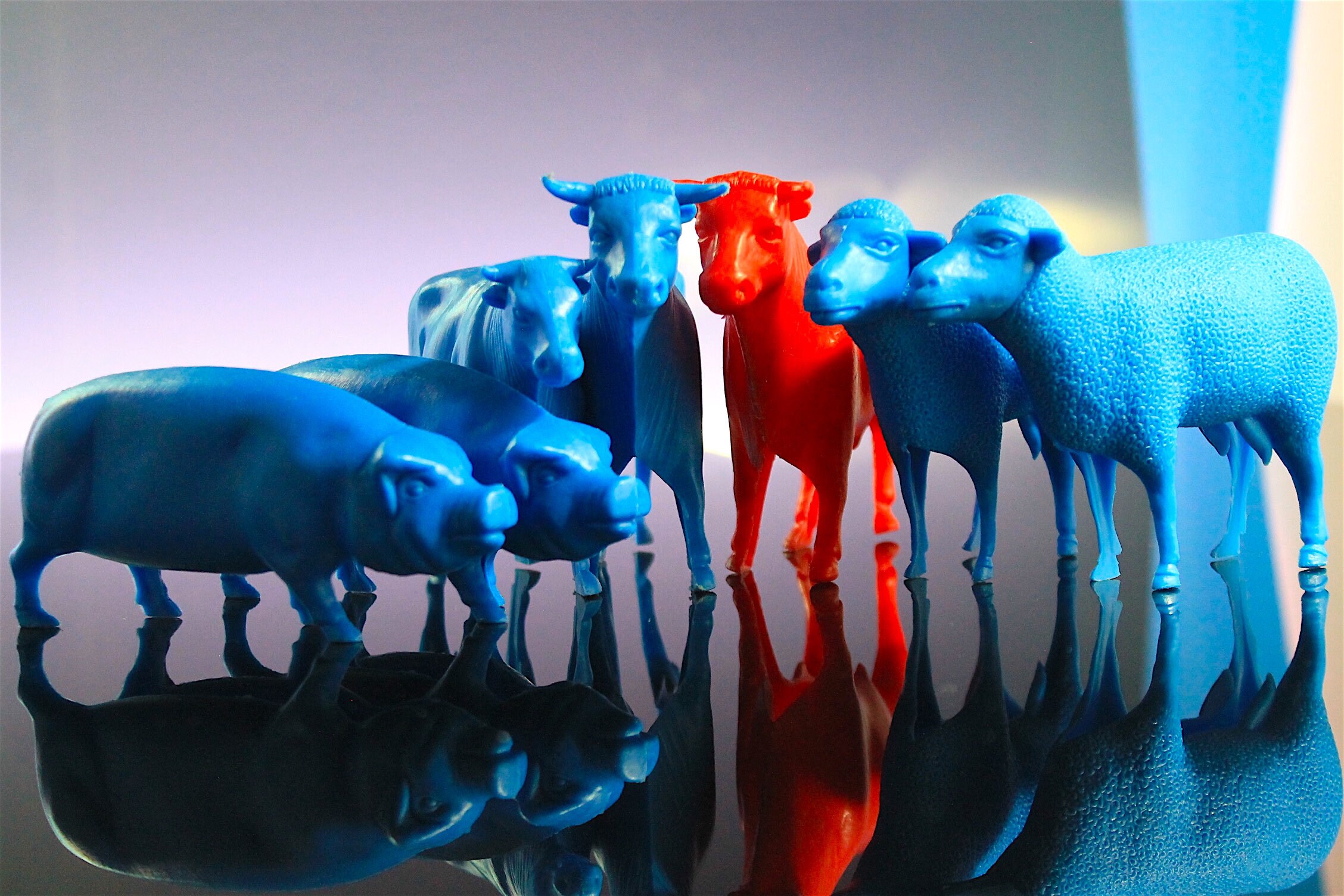 Ajax Hollow Belly Farm Animals Vintage Soft Plastic Farm Toys - Etsy