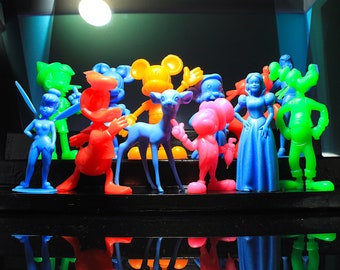 Marx 6-Inch Disney Character Figures Vintage Plastic Playset