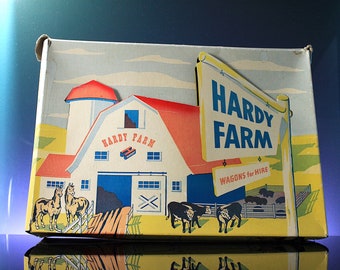 Hardy Plastics Farm Wagons Vintage Playset