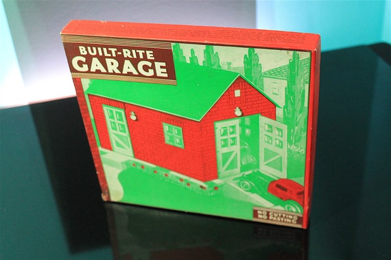 Built Rite Private Garage Vintage 1936 Cardboard Building Etsy