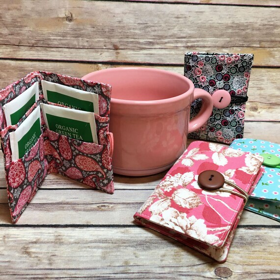Tea bag holder Tea bag Tea bag pouch Tea bag gift Tea Bag Etsy