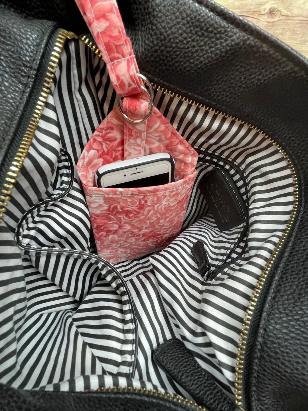 Phone Holder, Coral Floral, Phone Holder for Car, Phone Holder for Walker, Phone Holder for