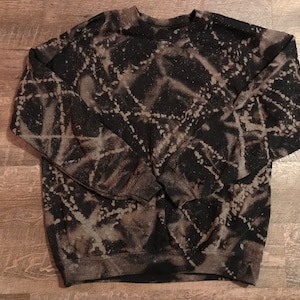 bleached reverse tie dye sweatshirt bleached shirt sweatshirt women trendy Bleached sweatshirt bleached sweatshirt bleach shirt for women