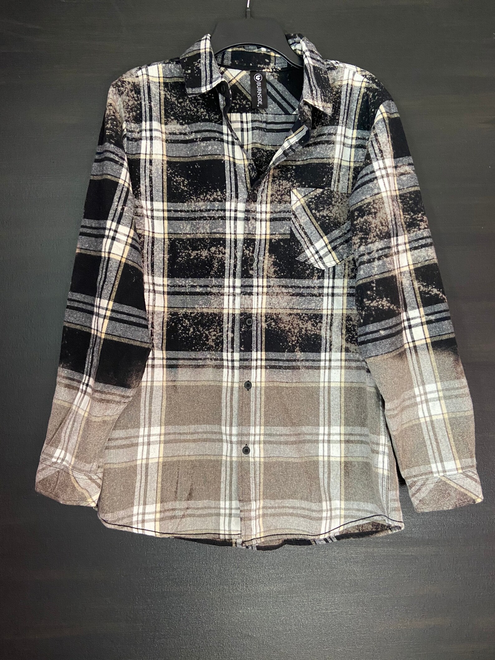 Bleached Flannel Shirt for Women Bleached Flannel Women Etsy
