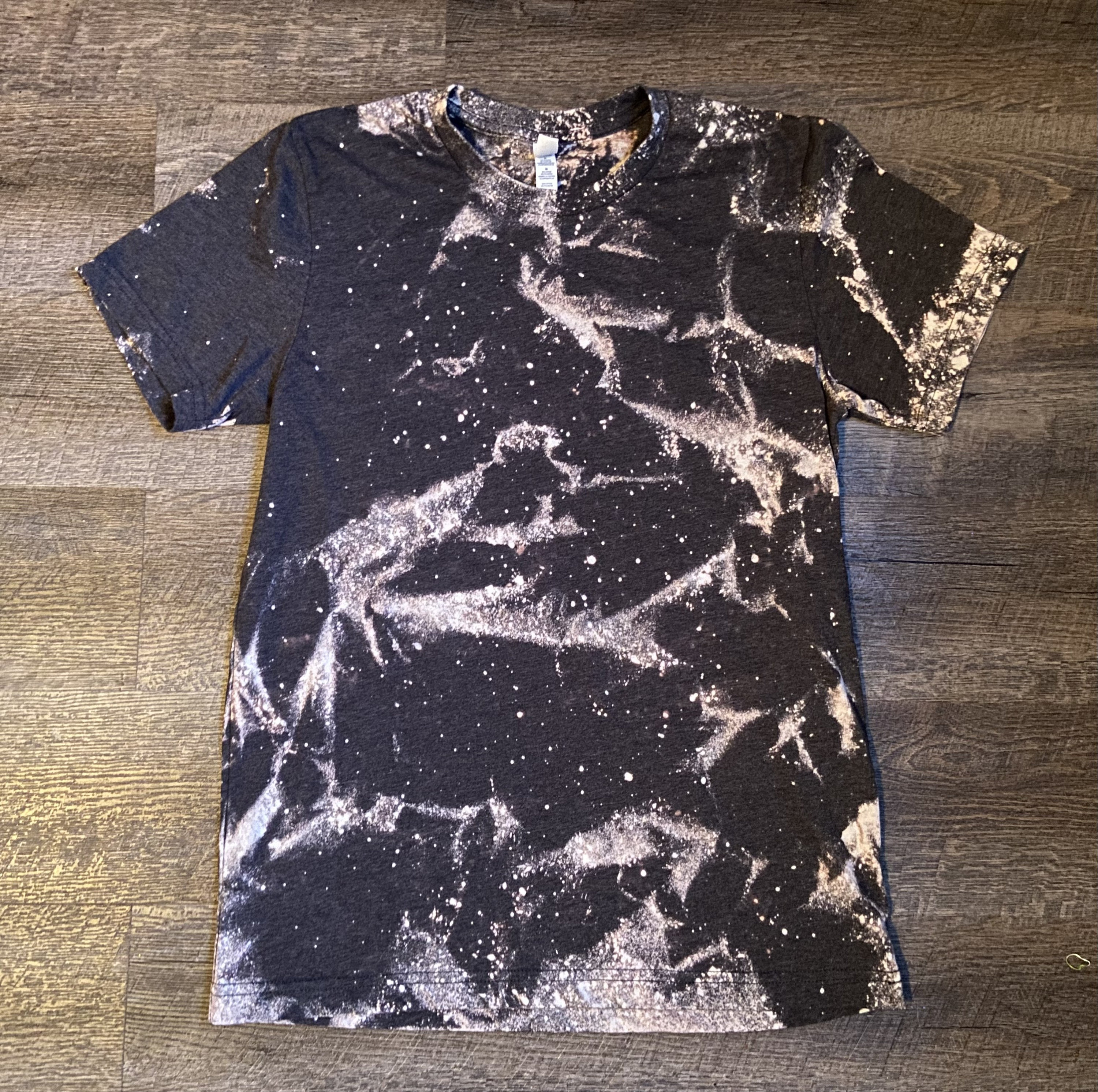 Hand Bleached T-shirt: Edgy Distressed Reverse Tie Dye - Etsy