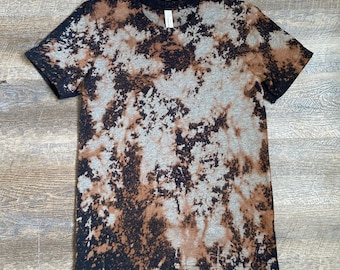 Hand Bleached T-Shirt: Distressed Edgy Mama Shirt