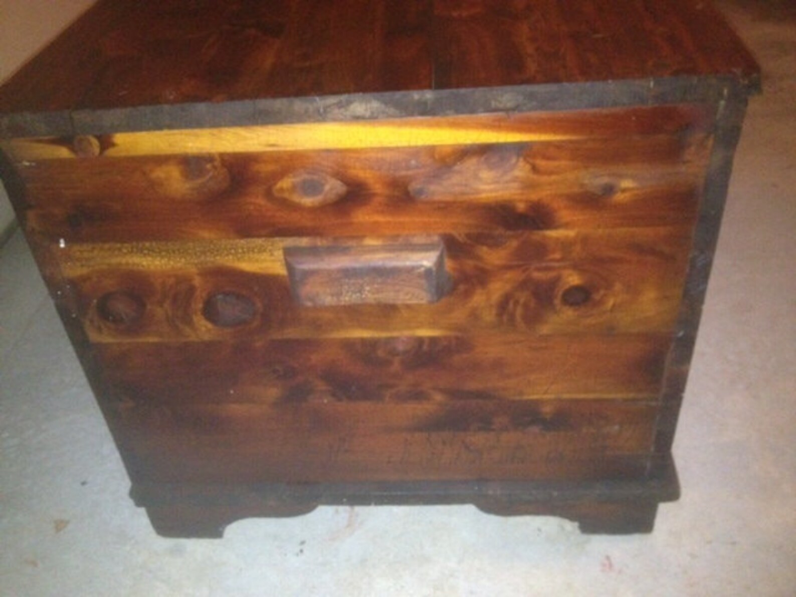 Beautiful Vintage Handmade Amish Cedar Hope Chest Trunk Etsy