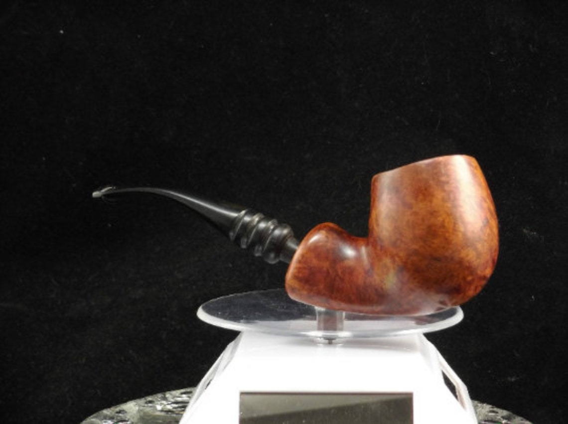 Briar Tobacco Pipe Freehand Traditional Bent in Brown Etsy