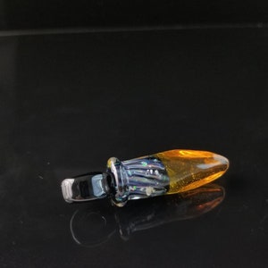 Glass &quot;Crystal style&quot; pendant with crushed opal