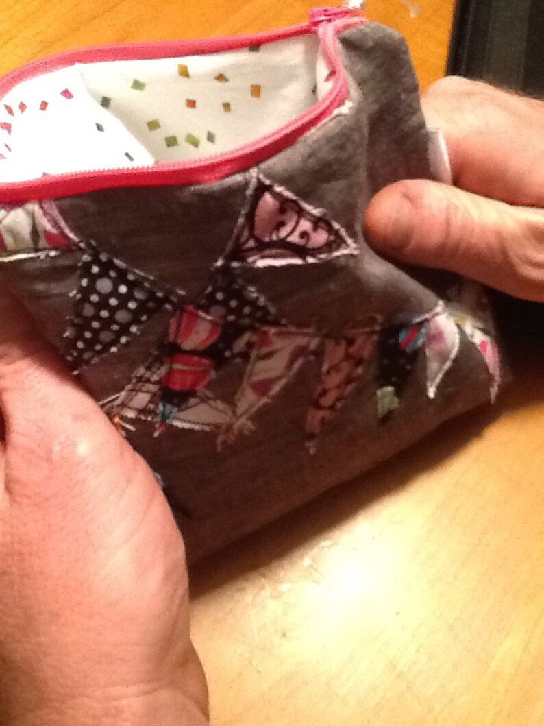 Bunting zippered bag