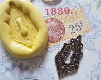 Keyhole Flexible Silicone Mold for polymer clay, resin, wax, fondant, candy, soap, etc.