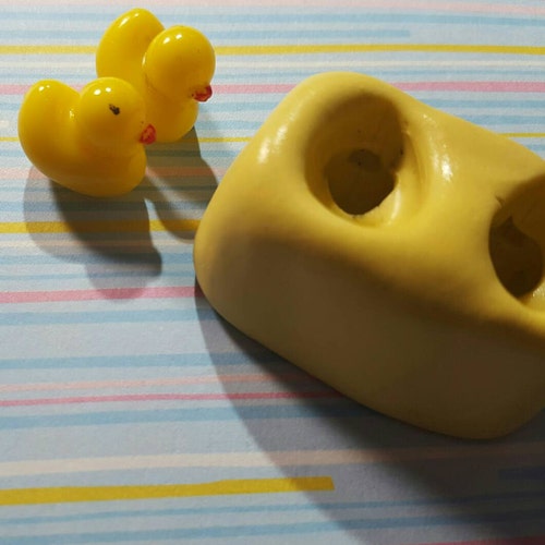 Mini 3D Duck Flexible Silicone Mold for Polymer Clay Wax Etsy