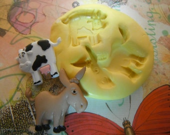 Cow and Donkey Flexible Silicone Mold