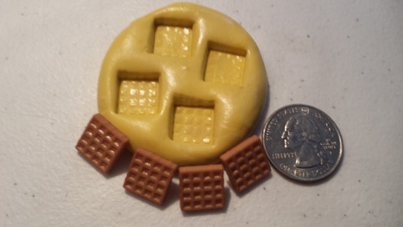 Miniature Waffles Flexible Silicone Mold 