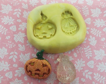 Little Halloween Jack o latern Pumpkins Silicone Mold