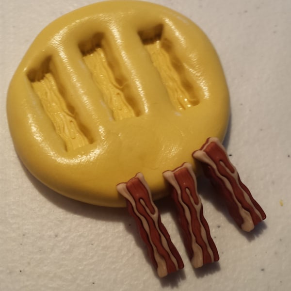 Miniature Bacon Flexible Silicone Mold