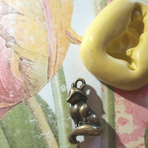 Miniature FOX Mold-for polymer clay, resin, wax, fondant, etc.