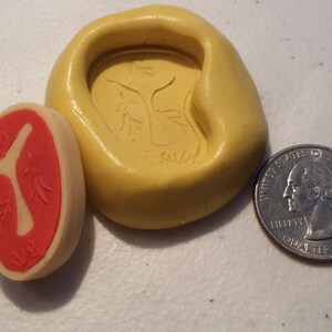 Miniature Raw Steak, Flexible Silicone Mold image 2