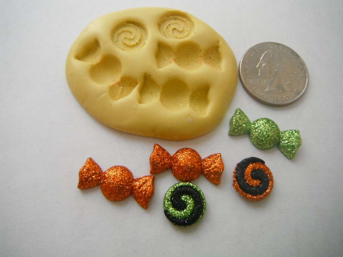 Little Candy Flexible Silicone Moldmakes 5 Pieces of Candy Etsy