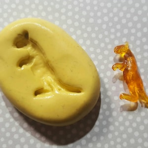 Tiny Kangaroo- Flexible Silicone Mold-for polymer clay, resin, wax, etc.