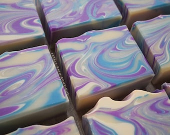 Black Raspberry Vanilla - Handmade Cold Process Soap + Goat Milk Soap