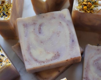 Lavender + Chamomile - All-Natural Essential Oil Handmade Soap | Vegan | Palm Free