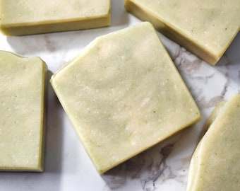 Aloe + Green Clay - All-Natural Essential Oil Handmade Soap | Vegan | Palm Free